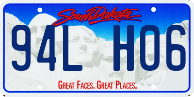 SD license plate 94LH06