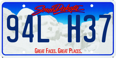 SD license plate 94LH37