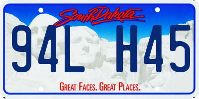 SD license plate 94LH45