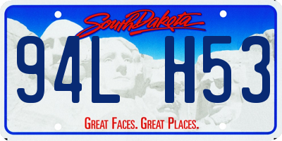 SD license plate 94LH53