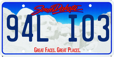 SD license plate 94LI03