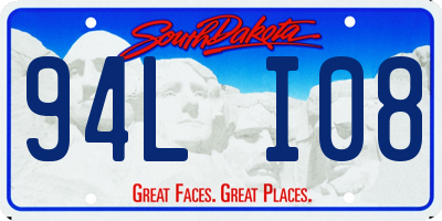 SD license plate 94LI08