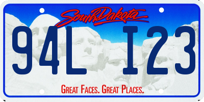 SD license plate 94LI23