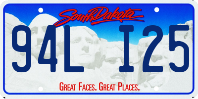 SD license plate 94LI25
