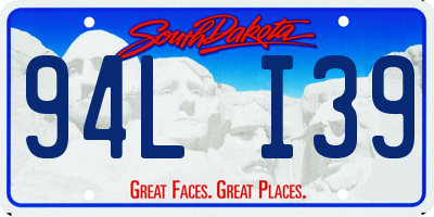 SD license plate 94LI39