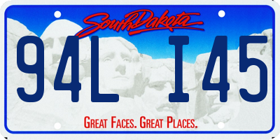 SD license plate 94LI45