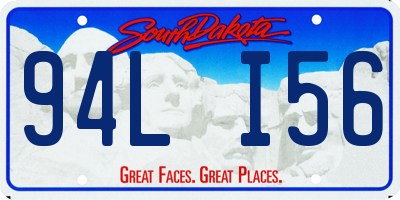 SD license plate 94LI56