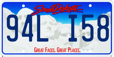SD license plate 94LI58