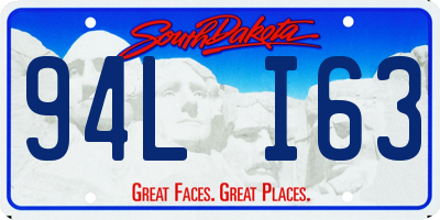 SD license plate 94LI63