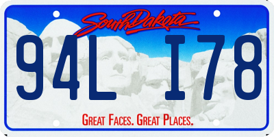 SD license plate 94LI78