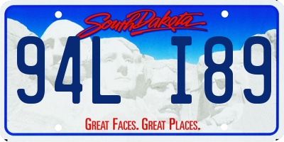 SD license plate 94LI89