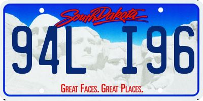 SD license plate 94LI96