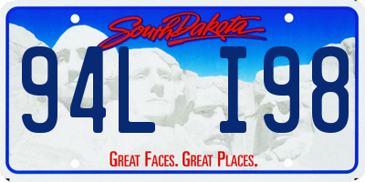 SD license plate 94LI98