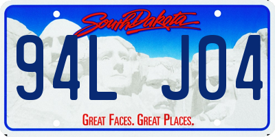 SD license plate 94LJ04