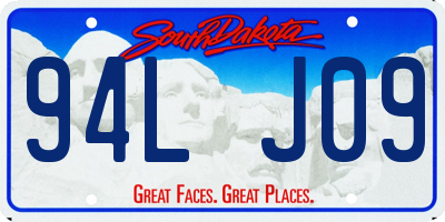 SD license plate 94LJ09