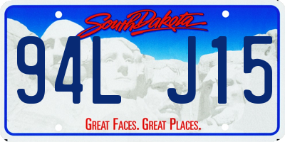 SD license plate 94LJ15