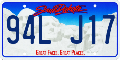 SD license plate 94LJ17
