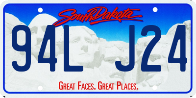 SD license plate 94LJ24