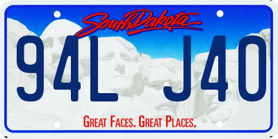 SD license plate 94LJ40