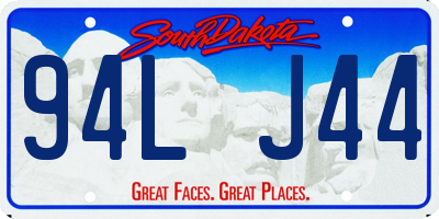 SD license plate 94LJ44