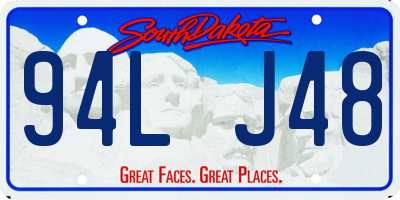 SD license plate 94LJ48