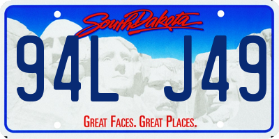SD license plate 94LJ49