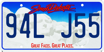SD license plate 94LJ55
