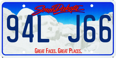 SD license plate 94LJ66