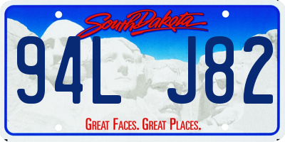 SD license plate 94LJ82