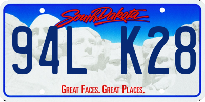 SD license plate 94LK28