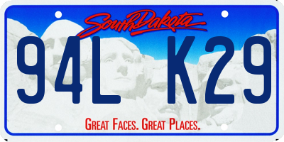 SD license plate 94LK29
