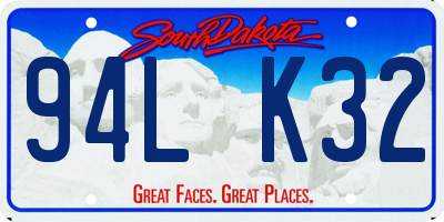 SD license plate 94LK32