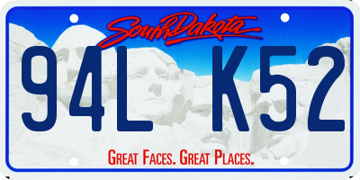 SD license plate 94LK52