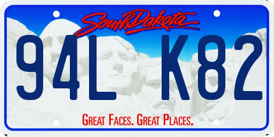 SD license plate 94LK82