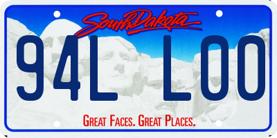 SD license plate 94LL00