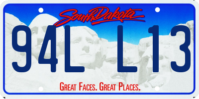 SD license plate 94LL13