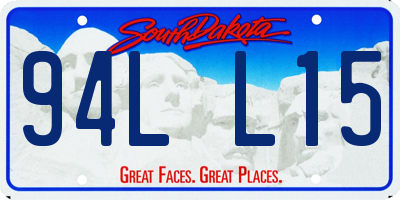 SD license plate 94LL15