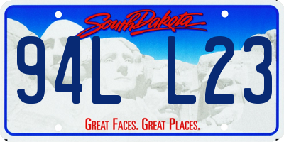 SD license plate 94LL23