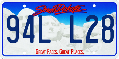 SD license plate 94LL28