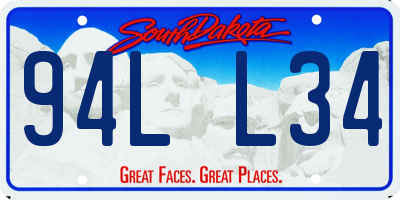 SD license plate 94LL34