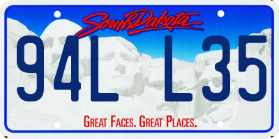 SD license plate 94LL35