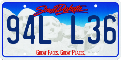 SD license plate 94LL36