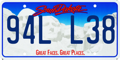 SD license plate 94LL38