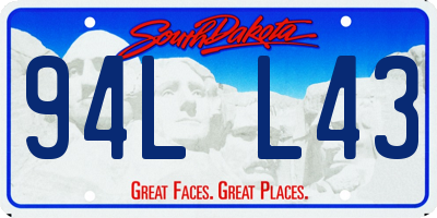 SD license plate 94LL43