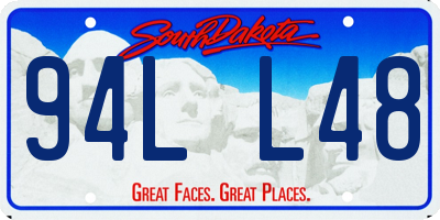 SD license plate 94LL48