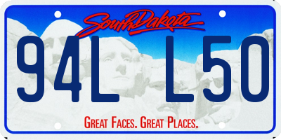 SD license plate 94LL50