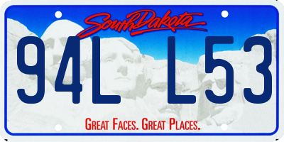 SD license plate 94LL53