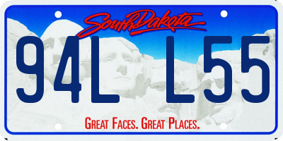 SD license plate 94LL55