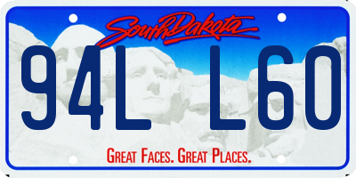 SD license plate 94LL60