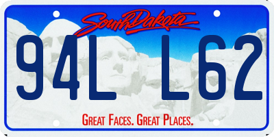 SD license plate 94LL62